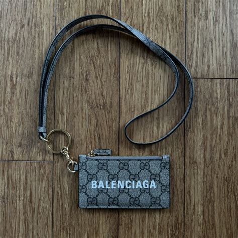 gucci x balenciaga the hacker project card case wallet|Gucci x Balenciaga The Hacker Project Hourglass Card Case Wallet.